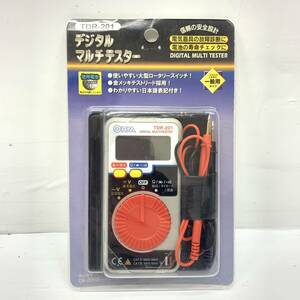 送料無料h57788 OHM オーム電機 デジタルマルチテスター TDR-201 09-2002 故障診断 電池の寿命チェック DIY 測定器 未使用品