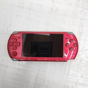 送料無料h58942 プレイステーション ポータブル PSP3000 本体 レッド