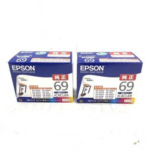 送料無料h59087 EPSON エプソン 純正 69 インクカートリッジ IC4CL69 4色パック 2箱セット インク 未使用品