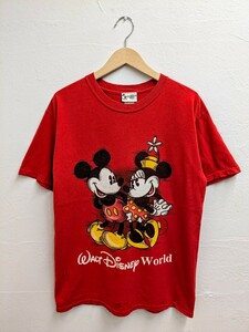 WALT DISNEY WORLD RETRO MICKEY&MINNIE PRINT vintage ディズニーミッキーミニーレトロプリントTシャツ古着