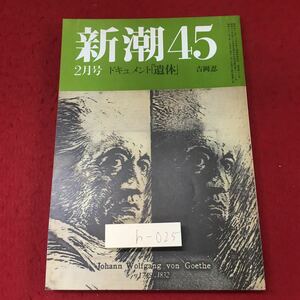 h-025 ※4 新潮45 2月号 昭和61年2月1日 発行 新潮社 文学 随筆 総合誌 池田大作 長嶋茂雄 鈴木健二 エッセイ