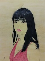 真作　木村優介　F4　美人画　ミクストメディア_画像1