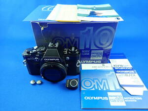 ☆オリンパス OLYMPUS☆OM10 BLACK FINISH + MANUAL ADAPTER☆フィルムカメラ☆