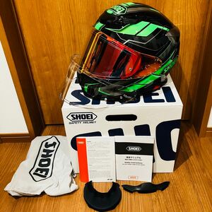 無傷の美品 SHOEI Z-8 PROLOGUE L ミラー&クリアシールド チンカーテン、ブレスガード、ヘルメット袋有り