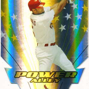 Albert Pujols MLB 2005 Donruss Power Alley Gold Die Cut Parallel 25枚限定 ゴールドダイカットパラレル アルバート・プホルスの画像1