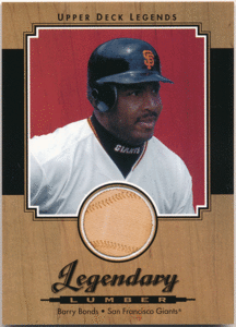 Barry Bonds MLB 2001 Upper Deck UD Legends Legendary Lumber Bat バットカード バリー・ボンズ