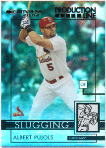 Albert Pujols MLB 2004 Donruss Production Line Slugging Black Parallel 75枚限定 ブラックパラレル アルバート・プホルス