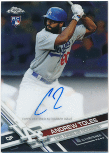 ☆ Andrew Toles MLB 2016 Topps Chrome RC Rookie Signature Auto 直筆サイン ルーキーオート アンドリュー・トールズ