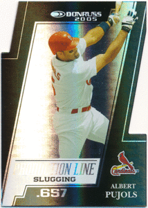 Albert Pujols MLB 2005 Donruss Production Line Slugging Black Die Cut Parallel 25枚限定 ブラックパラレル アルバート・プホルス