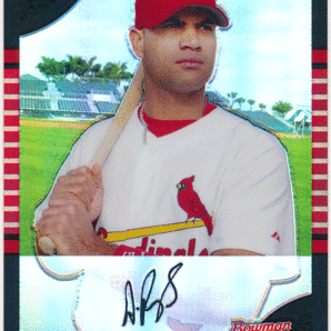 Albert Pujols MLB 2005 Bowman Chrome Refractor リフラクターカード アルバート・プホルスの画像1