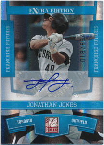 ☆ Jonathan Jones MLB 2010 Donruss Elite Extra Edition Franchise Futures Auto 694枚限定 直筆サイン オート ジョーンズ