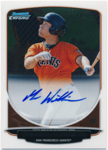 ☆ Mac Williamson MLB 2013 Bowman Chrome Signature Auto 直筆サインカード オート マック・ウィリアムソン