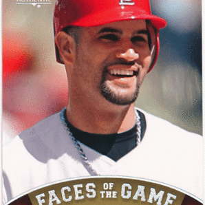 Albert Pujols MLB 2009 UD SP Authentic Faces of the Game Silver Parallel 59枚限定 シルバーパラレル アルバート・プホルスの画像1