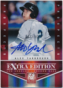 ☆ Alex Yarbrough MLB 2012 Donruss Elite Extra Edition Prospects Signature Auto 782枚限定 直筆サイン オート アレックス・ヤーブロー