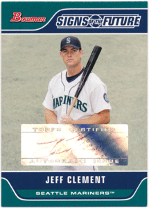 ☆ Jeff Clement MLB 2006 Bowman Signs of the Future Signature Auto 直筆サインカード オート ジェフ・クレメント