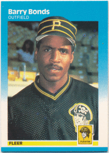 Barry Bonds MLB 1987 Fleer RC #604 Rookie Card ルーキーカード バリー・ボンズ