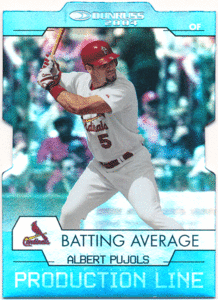 Albert Pujols MLB 2004 Donruss Production Line Batting Average Die Cut Parallel 100枚限定 ダイカットパラレル アルバート・プホルス