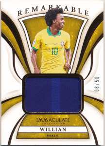 Willian 2020 Panini Immaculate Collection Remarkable Bronze Jersey 50枚限定 ジャージカード ウィリアン