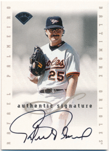 Rafael Palmeiro MLB 1996 Leaf Signature Authentic Signature Auto 直筆サイン オート ラファエル・パルメイロ