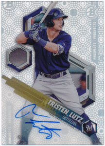 Tristen Lutz MLB 2018 Bowman High Tek Pospects Signature Auto 直筆サイン プロスペクトオート 