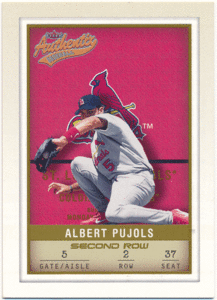 Albert Pujols MLB 2002 Fleer Authentix Second Row 250枚限定 パラレルカード アルバート・プホルス