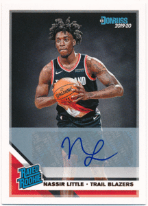 Nassir Little NBA 2019-20 Panini Donruss RC Rated Rookie Signature Auto 直筆サイン ルーキーオート ナシール・リトル