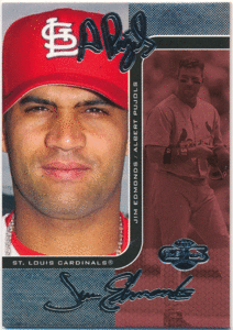 Albert Pujols / Jim Edmonds MLB 2006 Topps Co-Signers Silver Red Parallel 100枚限定 シルバーレッドパラレル アルバート・プホルス