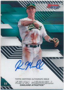 ☆ Kevin Merrell MLB 2017 Bowman's Best Signature Auto 直筆サイン オート 