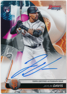 ☆ Jaylin Davis MLB 2020 Bowman's Best Signature Auto 直筆サイン オート ジェイリン・デービス