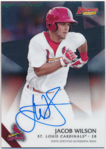 ☆ Jacob Wilson MLB 2015 Bowman's Best Signature Auto 直筆サイン オート ジェイコブ・ウィルソン A