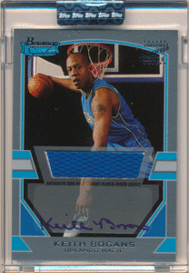 Keith Bogans 2003-04 Bowman Signature RC Rookie Silver Jersey Auto 249枚限定 直筆サイン ルーキージャージオート キース・ボーガンズ