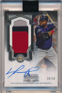 David Ortiz MLB 2023 Topps Dynasty Signature Patch Auto 10/10 直筆サイン パッチオート デビッド・オルティーズ ラストナンバー