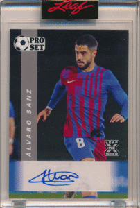 Alvaro Sanz Soccer 2022 Leaf Pro Set RC Rookie Signature Auto 直筆サイン ルーキーオート アルバロ・サンス