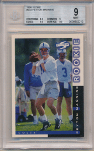 Payton Manning NFL 1998 Score RC #233 Rookie Card BGS 9 ルーキーカード ペイトン・マニング