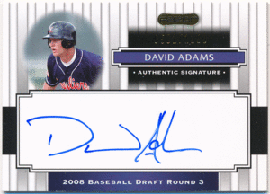 ☆ David Adams MLB 2008 Razor Exclusive Signature Authentic Signature Auto 1199枚限定 直筆サイン オート デビッド・アダムス