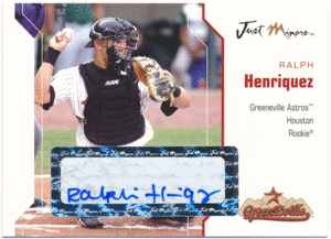 ☆ Ralph Henriquez MLB 2006 Just Minors Signature Auto 直筆サイン オート ラルフ