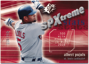 Albert Pujols MLB 2005 Upper Deck UD SPx Spxtreme Stats 299枚限定 アルバート・プホルス