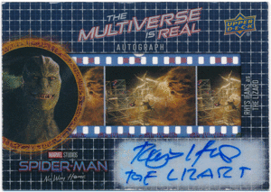 Rhys Ifans as The Lizard 2023 Upper Deck Marvel Spider-Man No Way Home The Multiverse is Real Auto 直筆サイン オート 1:3442パック