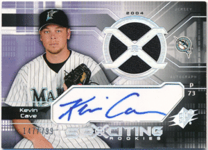 ☆ Kevin Cave MLB 2004 Upper Deck UD SPx RC Rookie Signature Jersey Auto 799枚限定 直筆サイン ジャージオート 