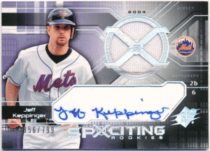 ☆ Jeff Keppinger MLB 2004 UD SPx RC Rookie Signature Jersey Auto 799枚限定 直筆サイン ジャージオート ジェフ・ケッピンジャー