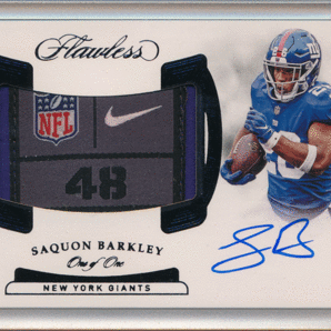 Saquon Barkley 2018 Panini Flawless Football Autograph Symbolic Signatures #SS-SB #1/1 #RC パッチオート セイクワン・バークリーの画像1