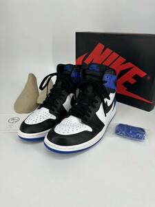 FRAGMENT DESIGN × AIR JORDAN 1 RETRO HIGH OG "FRIENDS AND FAMILY" 716371-040 （ブラック/スポーツロイヤル/ホワイト）