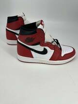 希少/新品 2015/NIKE/AIR JORDAN 1 RETRO HIGH OG CHICAGO/27.5cm/ナイキ エアジョーダン レトロ シカゴ/スニダン購入 BRED 15_画像3