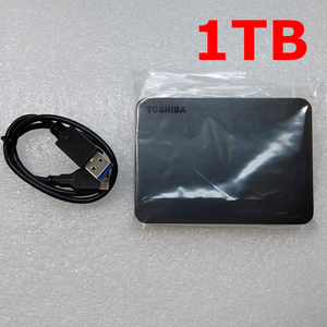* free shipping * beautiful goods * Toshiba 1TB portable attached outside hard disk [ tv video recording /PC correspondence USB3.2(Gen1)/3.1/3.0 correspondence ]Canvio compact 