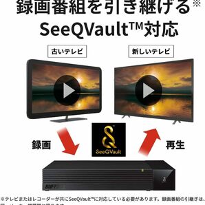 ■送料無料■美品■ バッファロー 4TB TV用外付けハードディスク SeeQVault/テレビ録画/4K対応 HDD 静音&防振＆コンパクト設計 日本製の画像4