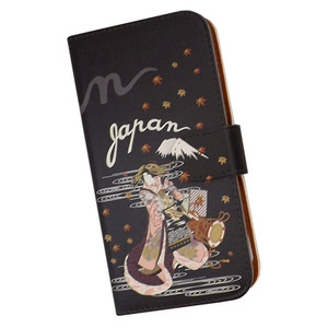 Galaxy S23 FE SCG24　スマホケース 手帳型 プリントケース 和柄 芸者 おしゃれ geisha smartphone cases