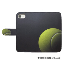 Galaxy S24 SC-51E/SCG25　スマホケース 手帳型 プリントケース テニス スポーツ ボール_画像2