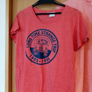女性М ランバーTシャツ×2枚他1枚 検索ブラウン レッド ピンク ハリソンフロッグ ラパラ グレイトフルデッド （送料込み2500円）の画像4