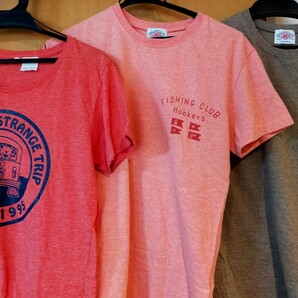 女性М ランバーTシャツ×2枚他1枚 検索ブラウン レッド ピンク ハリソンフロッグ ラパラ グレイトフルデッド （送料込み2500円）の画像5