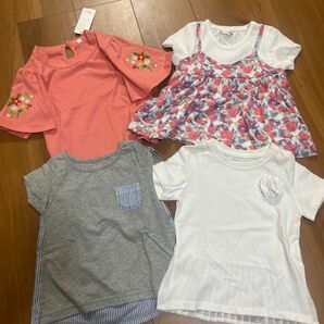 新品　女の子　Tシャツ　カットソー チュニック　95